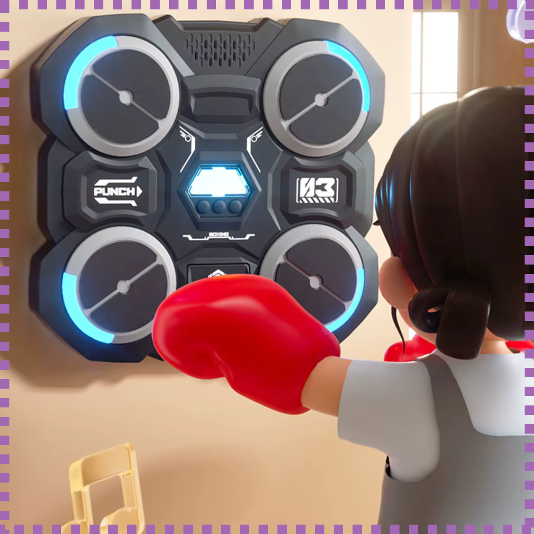 BoxBeat™- Maquina De Boxeo Musical Con Guantes